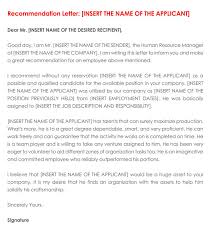 Recommendation Letter For Employment 30 Sample Letters Examples
