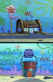 Chum bucket on wn network delivers the latest videos and editable pages for news & events, including entertainment, music, sports, science and he operates the chum bucket, located directly across the street from krabs' restaurant, the krusty krab. Chum Bucket Gifs Wifflegif