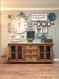 Clock And Shutter Decor In Dining Room In 2020 Wall Decor Living Room Room Wall Decor Rustic Living Room