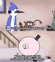 This Is My New Favorite Show Regular Show Cartoon Quotes Scary Funny
