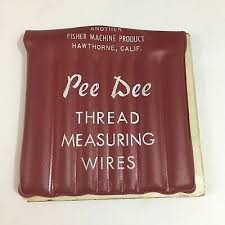 16 Pee Dee Thread Measuring Wires 36 69 Picclick