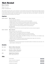 Music Teacher Resume Example Template Valera Teacher Resume Teacher Resume Examples Jobs For Teachers