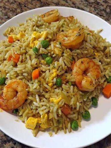 Edamame Sichuan Fried Rice (Prawns)