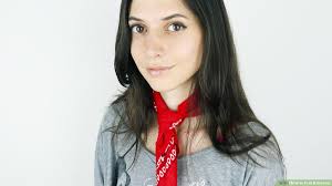 This is a traditional triangle tie on bandana, made out of 4 Ways To Fold Bandanas Wikihow