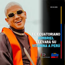 El cantante ecuatoriano Jombriel llevará su Vitamina a Perú, según una  historia que compartió en su cuenta de Instagram. Te contamos de qué se  trata. Jombriel, de 21 años y nacido en