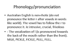 Website offers help on pronouncing names. Phonology Pronunciation Australian English Is Non Rhotic Do Not
