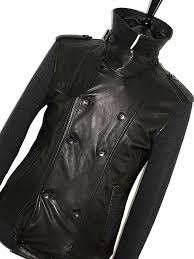 New Mens D G Dolce Gabbana Lamb 100 Leather Black Peacoat Jacket Coat 40r Peacoat Jacket Coats Jackets Dolce And Gabbana