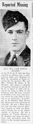 Flight Sergeant William Edwin Algar (1924-1945)