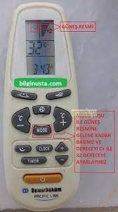 Demirdokum Klima Kumanda Sicak Ayari Teknik Tin Lime