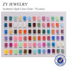 Synthetic Opal Color Chart With 78 Pcs 5x7mm Rectangle Shape Cabochon Flat Back Opal Stone Opal Color Card For 78 Colors