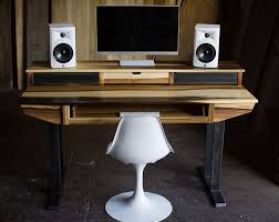 Reclaimed Composer Studio Desk For Audio Video Film Etsy Recording Studio Desk Studio Desk Trendy Home