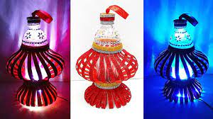 Diy Lantern Tealight Holder From Empty Plastic Bottle Diy Home Decorations Idea Youtube Diy Lanterns Recycled Christmas Decorations Plastic Bottles