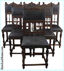 Antique French Henry Ii Dining Chairs This Set Of 6 Renaissance Henry Ii Style Dining Chairs Cheap Outdoor Furniture Dining Chairs Rustic Living Room Furniture