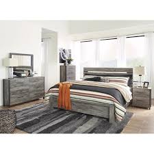 First things first for bedroom furniture is the bed. Signature Design By Ashley Cazenfeld 4 Piece Queen Bedroom Set In Gray Nebraska Furniture Mart