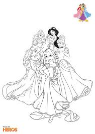 Coloriages Disney Princesses Avec Jasmin Raiponce Ariel Belle Et Cendrillon Coloriage Princesse Coloriage Princesse Disney Et Coloriage
