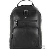 Zaino porta computer pelle Carnaby St. 15'' Nero | Acciaio ...