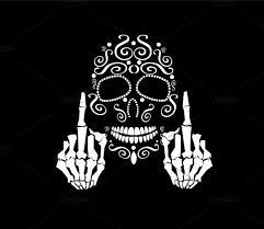 Download high quality middle finger stock illustrations from our collection of 65,000,000 stock illustrations. Pin On Skulls