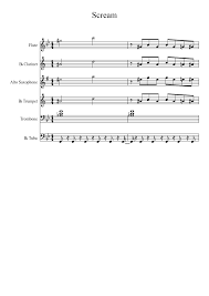 Usher Scream Sheet music for Trombone, Tuba, Flute, Clarinet other & more  instruments (Mixed Quintet)