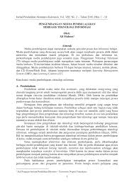 Media pembelajaran bahasa indonesia mutakhir (berbasis iti). Pdf Pengembangan Media Pembelajaran Berbasis Teknologi Informasi