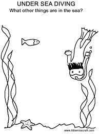 Under The Sea Worksheet Have Students Draw Pictures Of Other Sea Creatures Under The Sea Ocean Animals Preschool Sea