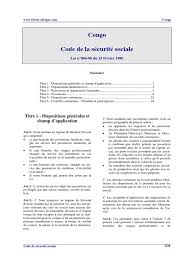 Votre numéro de sécurité sociale est indispensable pour toutes vos démarches auprès des organismes de la sécurité sociale. Congo Code Securite Sociale Salaires Securite Sociale