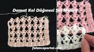 Damat Kol Dugmesi Sal Modeli Falanca Kadin Portali Crochet Crochet Hats Fashion