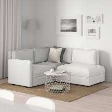 Vallentuna Sectional 3 Seat With Storage Orrsta Murum Light Gray White Ikea In 2020 Modular Corner Sofa Sofas For Small Spaces Vallentuna