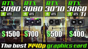 At 1440p again the rtx 3060 ti is a strong performer, with the rtx 3070 offering slightly higher framerates or visual settings, whichever is your preference. Rtx 3060 Ti Vs Rtx 3070 Vs Rtx 3080 Vs Rtx 3090 Best Gpu For 1440p Gaming Youtube