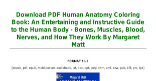 526 free anatomy 3d models for download, files in 3ds, max, maya, blend, c4d, obj, fbx, with lowpoly, rigged, animated, 3d printable, vr, game. Download Pdf Human Anatomy Coloring Book An Entertaining And Instructive Guide To The Human Body Bones Muscles Blood Nerves And How They Work By Margaret Matt Pdf Docdroid