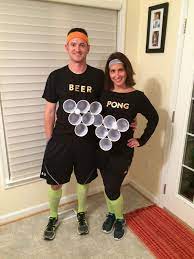 50 Diy Humorous And Eccentric Halloween Costumes Hike N Dip In 2021 Punny Halloween Costumes Beer Pong Halloween Costume Couples Costumes