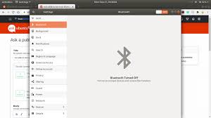 Select bluetooth, then connect to begin the search for devices. Not Able To Turn On Bluetooth In My Ubuntu 18 04 Lts Hp Laptop Ask Ubuntu