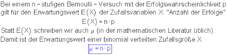 Maybe you would like to learn more about one of these? Erwartungswert Varianz Einer Binomialverteilung Mathe Brinkmann