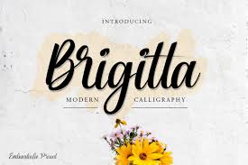 Get the full version and commercial license here Brigitta Font By Embunstudio Creative Fabrica In 2020 Font Bundles Creative Fonts Premium Fonts