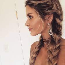 Stunning 42 Double Braids You Can Select For Your Style In Winter Http Klambeni Com Index Ph Loose Braid Hairstyles Loose French Braids Side Braid Hairstyles