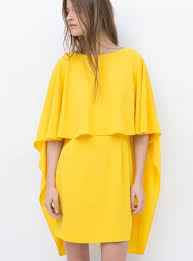 Erst am morgen der hochzeit seinen kleiderschrank auf den kopf zu stellen, um nach einem passenden outfit zu suchen, ist definitv keine gute idee. Kleider Fur Hochzeitsgaste Gelbes Cape Kleid