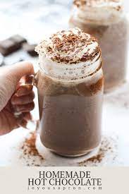 Homemade Hot Chocolate The Perfect Drink Dessert For The Holidays And Fall And Winter Cold Weather Hot Chocolate Homemade Hot Chocolate Hot Chocolate Recipes