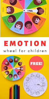 Free Printable Mood Emotion Wheel Chart For Children Aba