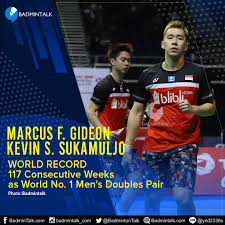 We did not find results for: Badminton Talk On Twitter Breaking It S Official Marcus Fernaldi Gideon Kevin Sanjaya Sukamuljo Is The Men S Doubles With Longest Ever Reign As World Number One Overall And Consecutive Weeks 117 Consecutive Weeks And