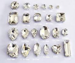 Sew On Rhinestones Beads Crystal Clear Glass Teardrop Oval Etsy In 2020 Rhinestone Bead Crystal Beads Diy Jewelry Findings