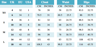 converse size guide clothing