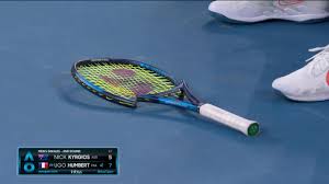 At 5:34 in the video, nick ups the power and tees off on nick kyrgios practices his forehands during his practice with novak djokovic at the 2014 rogers cup. Australian Open 2021 Video That Racket Won T See Another Day Nick Kyrgios Loses His Cool Tennis Video Eurosport