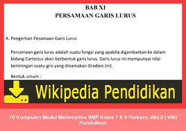 Pada tahun 2021, direktorat smp menyusun sejumlah dokumen norma, standar, prosedur, dan kriteria (nspk ) di bidang penilaian , di antaranya adalah inspirasi pembelajaran yang menguat kan literasi dan numerasi. 10 Kumpulan Modul Matematika Smp Kelas 7 8 9 Terbaru Jilid 2 Wiki Pendidikan Sch Paperplane