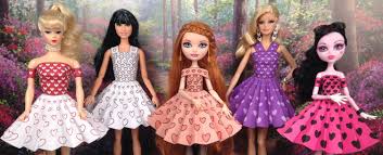 Printable Doll Clothes Print Cut Shape And Tape To Create Fabulous Outfits For A Variety Of Dolls