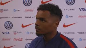 Duane Holmes speaks after making his USA debut