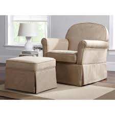 Beige Microfiber Swivel Glider Chair With Ottoman Sears Glider And Ottoman Swivel Glider Swivel Glider Chair