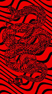 Black And Red Pattern Design Red Snake Wallpaper In 2020 Snake Wallpaper Red And Black Wallpaper Trippy Wallpaper