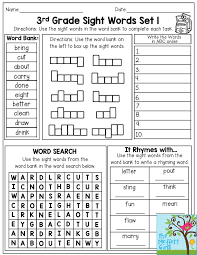 3rd Grade Sight Words Have Your Students Practice Their Sight Words In Four Different Ways Box Third Grade Sight Words 3rd Grade Words Sight Word Worksheets