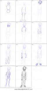 How to Draw Togaru Kamakiri from Boku no Hero Academia printable step by  step drawing sheet : DrawingTutorials101.com