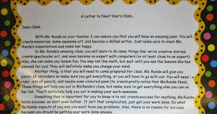 This is a how to video for children on writing a friendly letter. A Letter To Next Year S Class Runde S Room