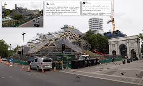 Maybe you would like to learn more about one of these? 82ft Tall Marble Arch Mound Takes Shape Ahead Of July 26 Opening Daily Mail Online